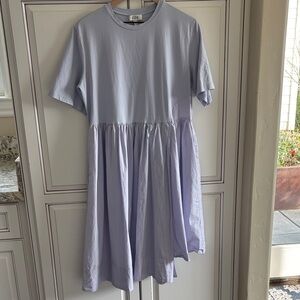 COS Asymmetrical Sundress Dress Easter Spring Violet Purple Pockets Women Large
